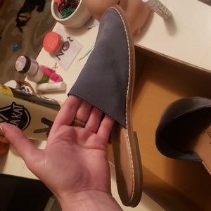 Free people suede slipons 36